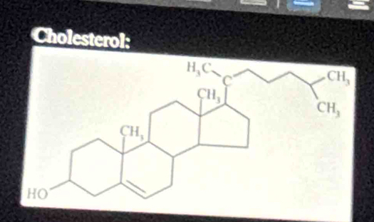 Cholesterol: