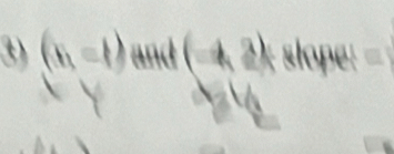 (n,=1) and (-4,2)