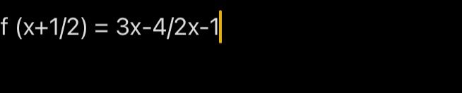 (x+1/2)=3x-4/2x-1