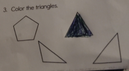 Color the triangles.