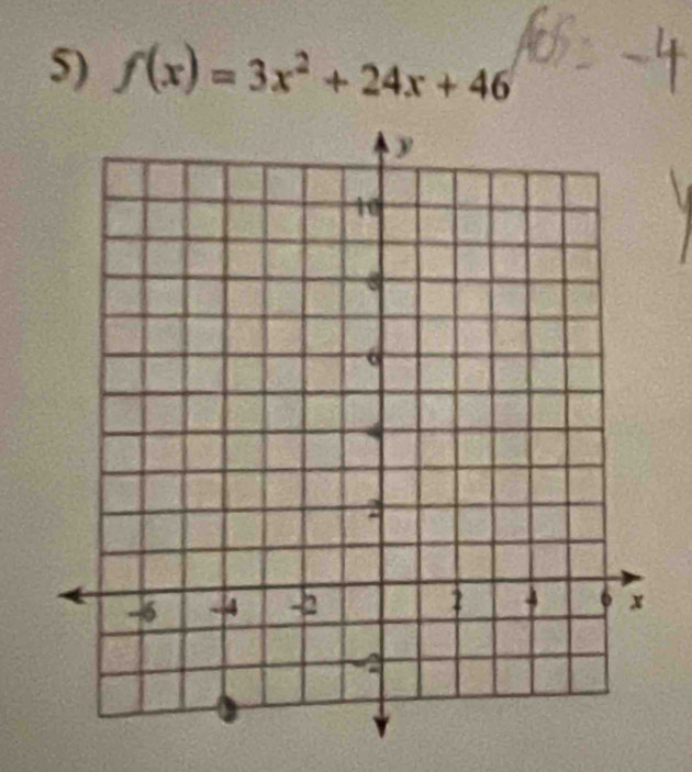 f(x)=3x^2+24x+46