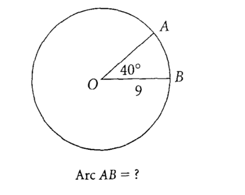 Arc AB= ?