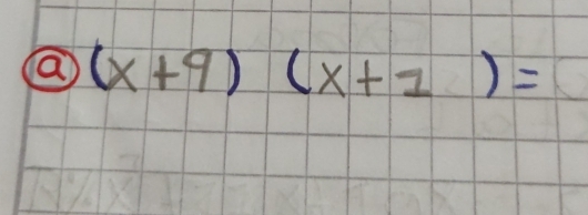 a (x+9)(x+1)=