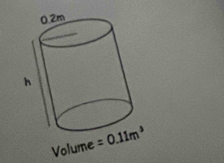 Volume =0.11m^3