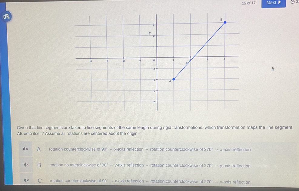 Solved: of 17 Next O2 [A Given that line segments are taken to line ...