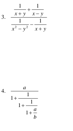 frac a1+frac 11+frac 11+ a/b 