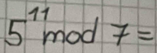 s' mod 7=