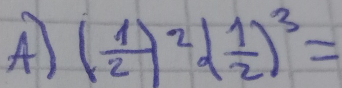 ( 1/2 )^2· ( 1/2 )^3=