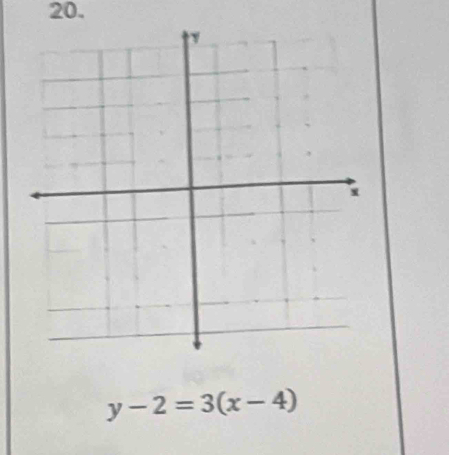 y-2=3(x-4)