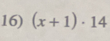 (x+1)· 14