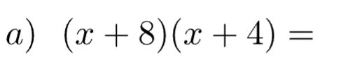 (x+8)(x+4)=