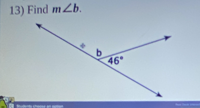 Find m∠ b.