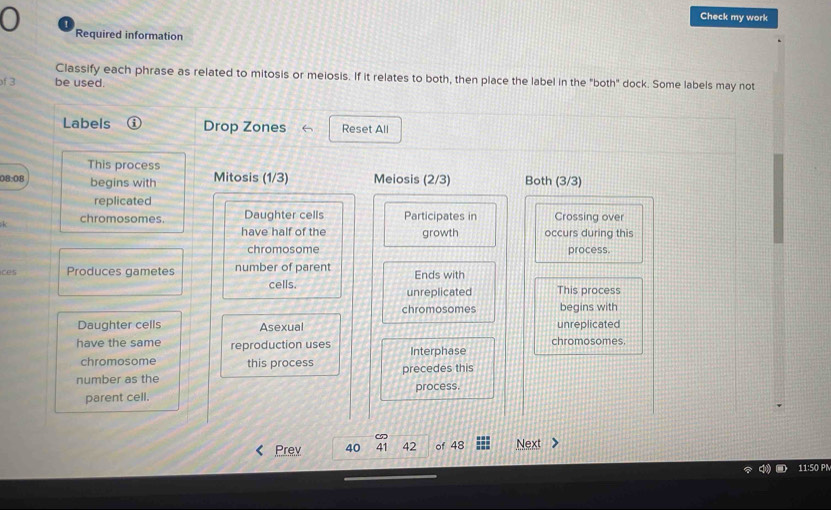 Solved: Check my work Required information Classify each phrase as ...