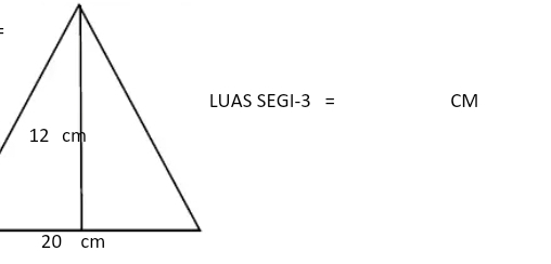 LUAS SEGI -3 = CM