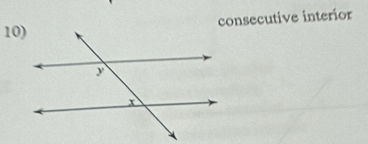 consecutive interior 
10)