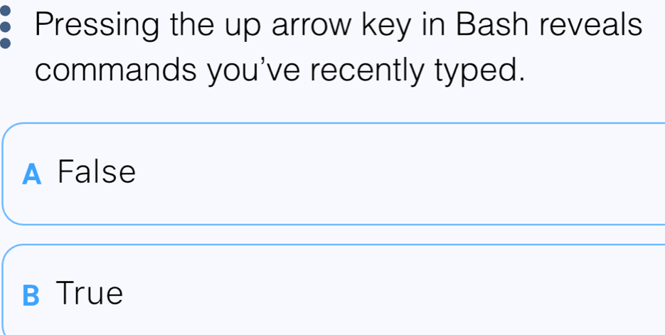 Solved: Pressing the up arrow key in Bash reveals commands you've ...