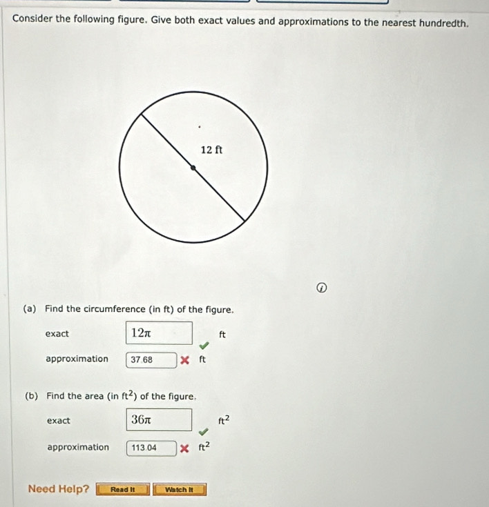 Solved: Consider the following figure. Give both exact values and ...