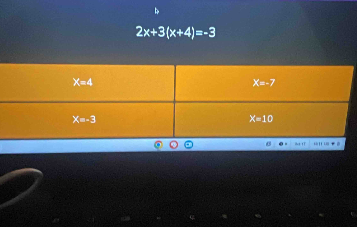 2x+3(x+4)=-3