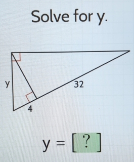 Solve for y.
y= P ?