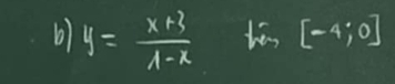 y= (x+3)/A-x 
[-4;0]