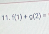 f(1)+g(2)=