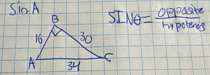 S_2
SINθ = Opposite/hypotens 