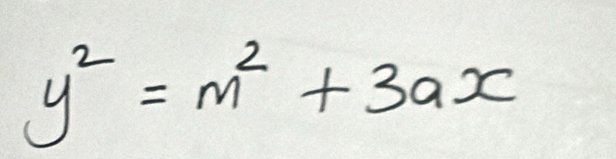 y^2=m^2+3ax