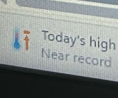 Today's high 
Near record