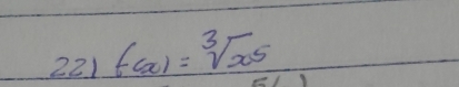 221 f(x)=sqrt[3](x^5)