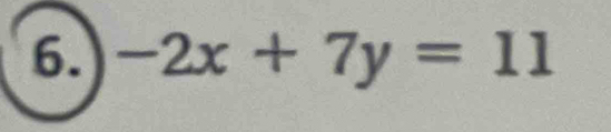 -2x+7y=11