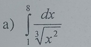 ∈tlimits _1^(8frac dx)sqrt[3](x^2)