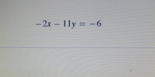 -2x-11y=-6