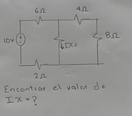 Encontsar d valor de
IX= ?