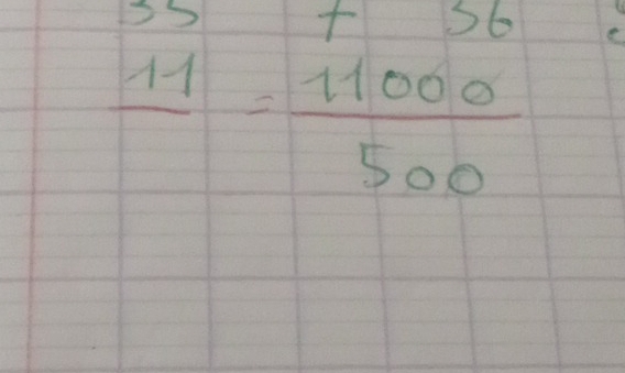 frac 11= 11000/500 