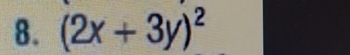 (2x+3y)^2