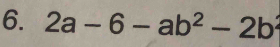 2a-6-ab^2-2b