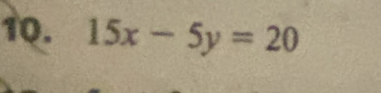 15x-5y=20