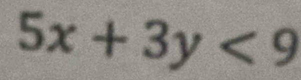 5x+3y<9</tex>