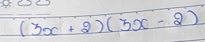 (3x+2)(3x-2)