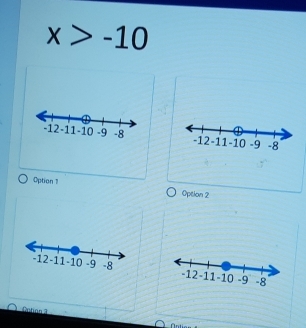 x>-10

Option 1 Option 2

Cuton 3