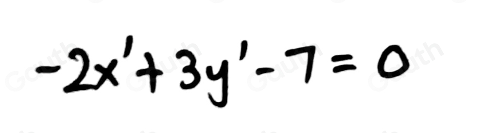 -2x'+3y'-7=0