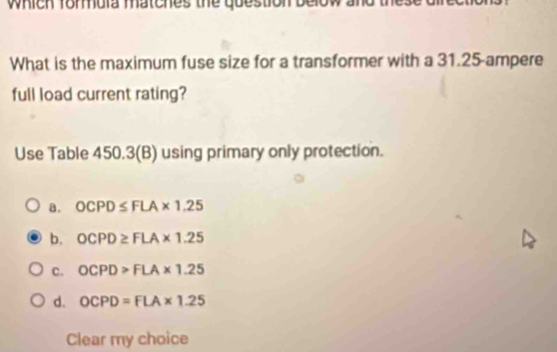 Solved: which fomula matches the question below and th What is the ...