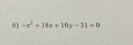 -x^2+18x+10y-31=0