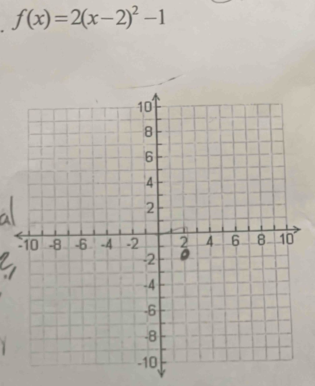 f(x)=2(x-2)^2-1.