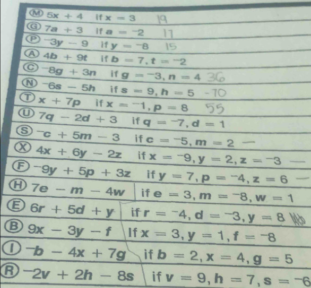 (M 
B
R^-2v+2h-8s if v=9,h=7,s=-6