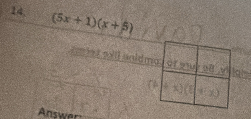 (5x+1)(x+5)
Answer