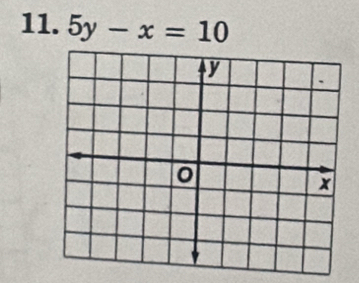 5y-x=10