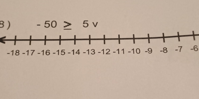 8 ) -50≥ 5v
-6