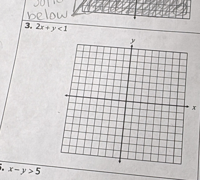 2x+y<1</tex>
x
x-y>5