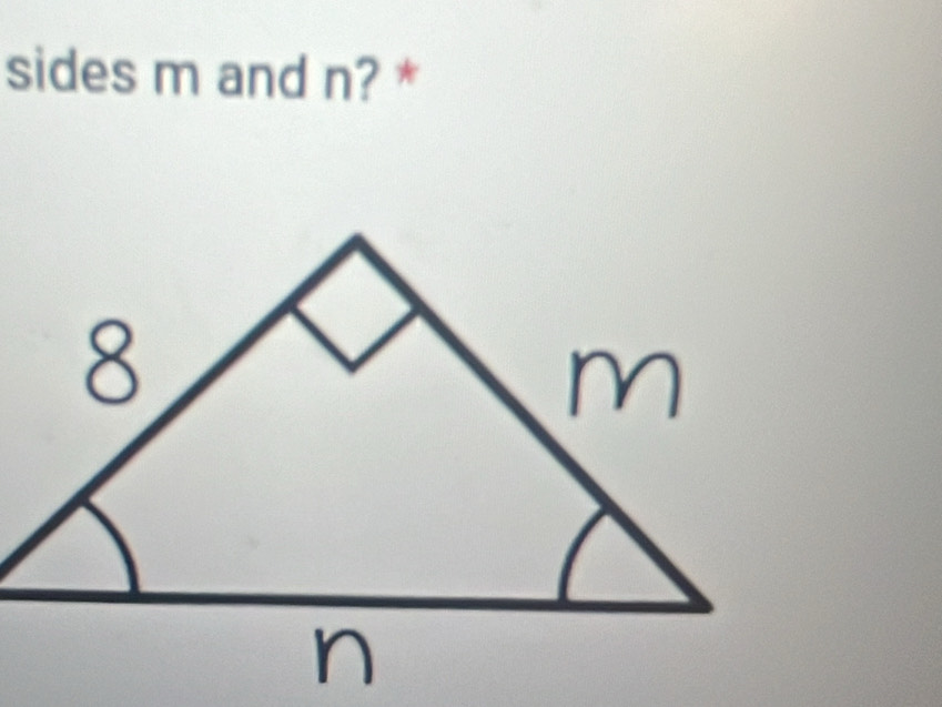 sides m and n? *